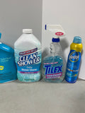 Cleaning Lot B. Most bottles at least half full