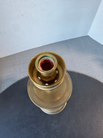 Solid Brass Candlestick with Drip Pan
