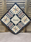 Diamond-Shaped Folk Art “Home” Wall Decor