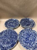 Bennington Pottery Blue Agate Plates #1629 (H) - Set Of 4
