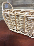 Oblong Basket W/Handless