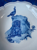4-Piece Leopard Lazuli by Lynn Chase Rimmed Soup Bowls (2 SETS AVAILABLE—PRICED INDIVIDUALLY AT $95 EACH SET) (E)