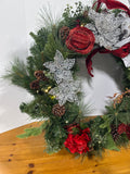 Christmas Multi Color Light Up Wreath WORKS
