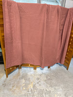 Pink King Size Williamsburg Blanket