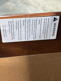 Two Tone (Black/Wood) Office Cabinet with File Drawer***HEAVY ITEM***READ DETAILS ON PICK UP POLICY***