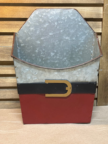 Metal Santa Suit Wall Pocket