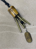 Wind Chime Pendant on Satin Cord