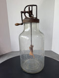 Dazey Antique Large Glass Hand-Crank Glass Butter Churn