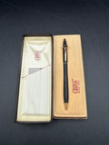 (A) Black And Gold Matte Cross Pen With Case WORKS