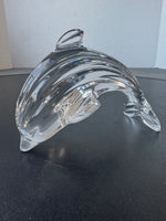 Waterford Crystal Dolphin Paperweight in Box