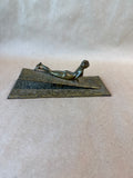 Art Nouveau Woman Brass Desk Paper Clip