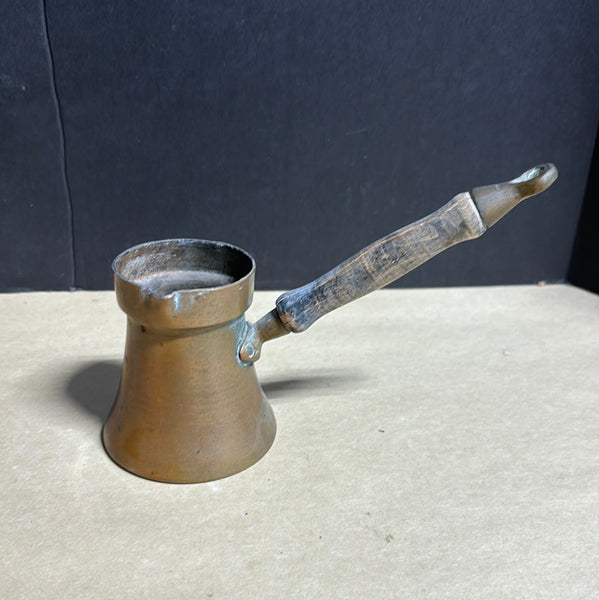 Vintage Turkish Style Coffee Pot w/Wooden Handle (AS IS)