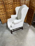 B- Sherrill Off White Wing Back Chair