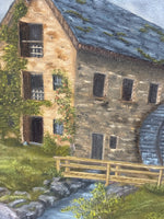 Oil Painting of Watermill - Signed Dorte A.H.