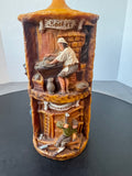 Johann Gunter Hand Carved Vintage German Pillar Candle in Box