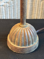Pair of Metal Tall/Skinny Table Lamps with Beaded Shades