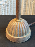 Pair of Metal Tall/Skinny Table Lamps with Beaded Shades