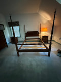 Hitchcock Queen Four Poster Bed with Rails and Slats