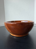 Artist Signed Cherry Burl Wooden Bowl