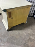 Cream Painted Nightstand with Two Drawers by Stanley
