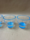 Blue Crate And Barrel Candle Votives - Set Of 4