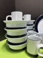 41-Piece Dansk Sri Lanka Concerto Adagio Blue China Set