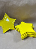 Yellow Star Appetizer Plates Set Of 8 — Made In Italy
