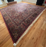 Large Handwoven Rug, ~11 1/2 ft x 13 ft.***HEAVY ITEM***