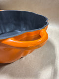 Smith Clark Iron Works 4 Qt Cast Iron Pumpkin Dutch Oven