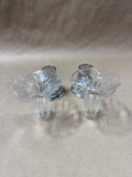 Set Of 2 Glass & SilverPlate Prince of Wales Makers Mark Bud Vase // 2 Sets Available // *** PRICED INDIVIDUALLY****