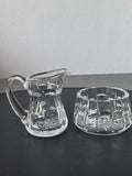 Crystal Cream & Sugar Set