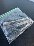 Lot of 4 Floral Embossed Silver Plate Spreaders