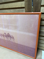 Caravan of Camels in the Desert Poster