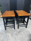 Set of 4 Counter Height Bar Stools, 24"H.
