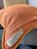 Pair of Elements by Erin Gates Boho Gold & Orange Reversible Feather Throw Pillows