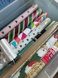 Rubbermaid Gift Wrapping Storage Station with Gift Wrap & Wrapping Supplies