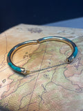 14K Gold & Green Malachite Bracelet