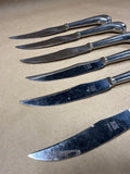 Set Of 6 Stainless Cutlass Leppington Sheffield England Steak Knives