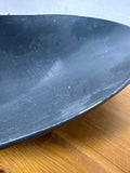 Blue Oval Wooden Center Piece Bowl