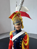 Chevau Leger Lanciers Van Gerdinge Sitzendorf Porcelain French Soldier with Wooden Base & Box