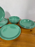 16-Piece Turquoise Green Rubbermaid Dishes (A) // 2 Sets Available// PRICED INDIVIDUALLY
