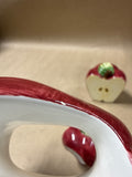 Ceramic Apple Napkin Rings - Set Of 4 (BB)