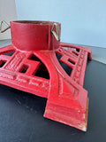 Department 56 Red Vintage Cast Iron Full Size Christmas Tree Stand in Box