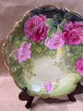 Handpainted Floral Decor Plate — Bavarian