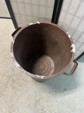 Brown Plasatic Trash Can, No Lid