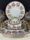46-Piece Czechoslovakia CZE107 Floral China Set