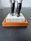 Regiments de Carabiniers Van Gerdinge Sitzendorf Porcelain French Soldier with Wooden Base & Box