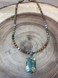 Jasper Beaded Necklace/Pendant