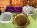 Lock & Lock Plastic Food Storage Containers, 5 pc