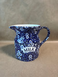 Floral Calico Burleigh Staffordshire England Milk Pitcher